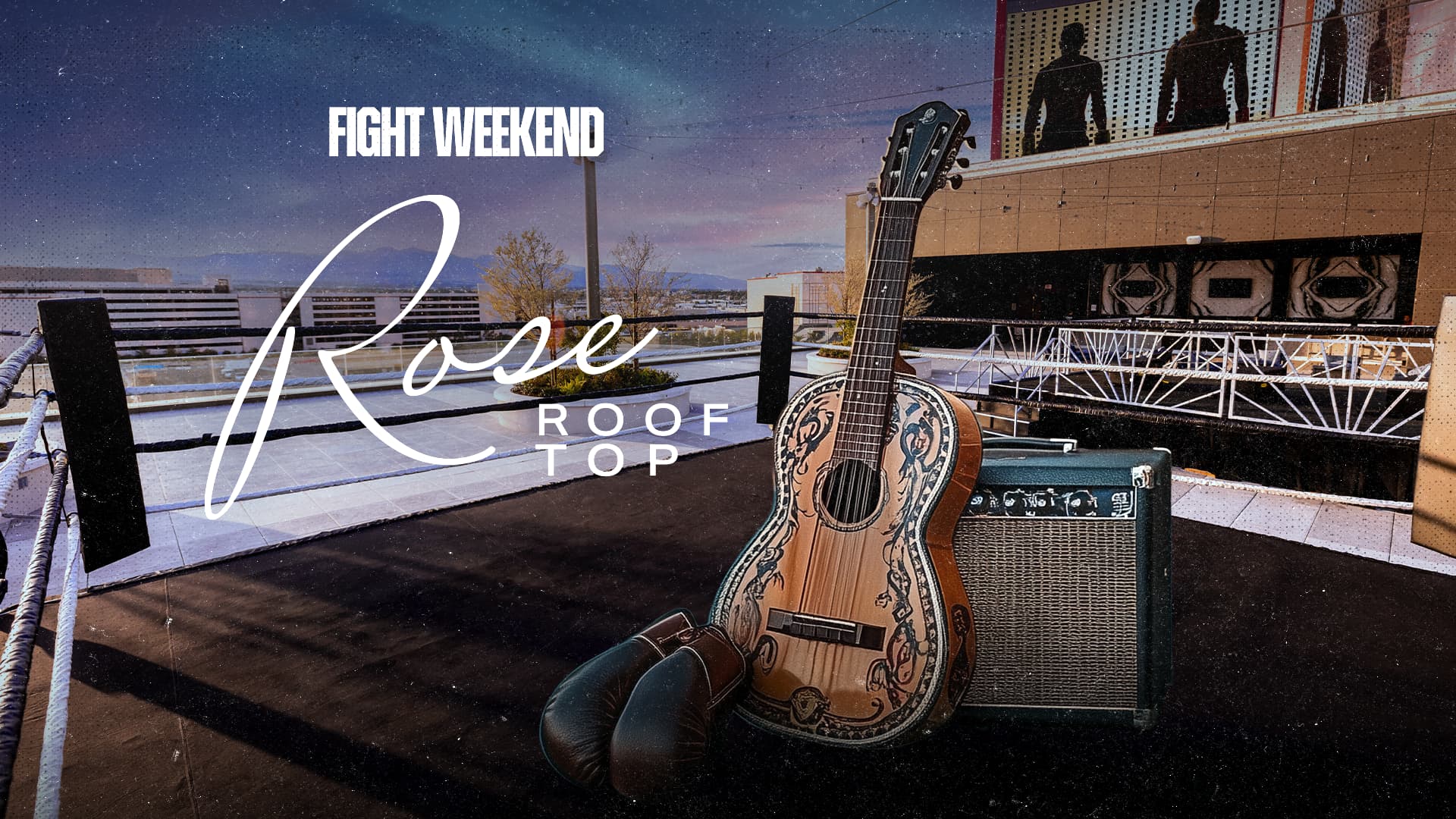 Fight Weekend Rose Rooftop
